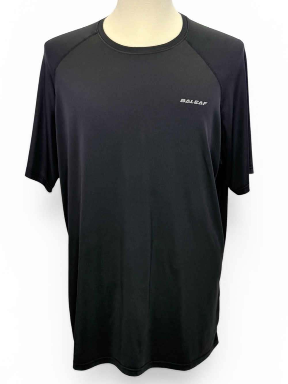 Baleaf Men's Black Athletic Training Quick Dry Short Sleeve T-Shirt Size 2XL